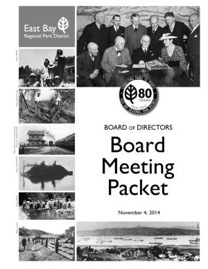 Board Meeting Packet November 4, 2014