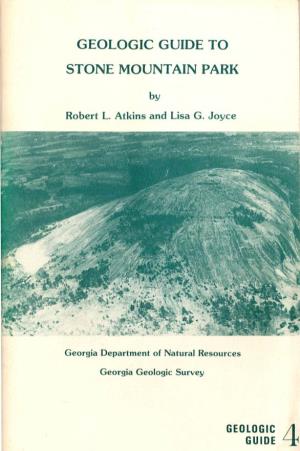 Geologic Guide to Stone Mountain Park