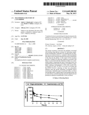 (12) United States Patent (10) Patent No.: US 8.449,908 B2 Stinchcomb Et Al