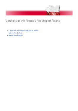 Conflicts in the People's Republic of Poland