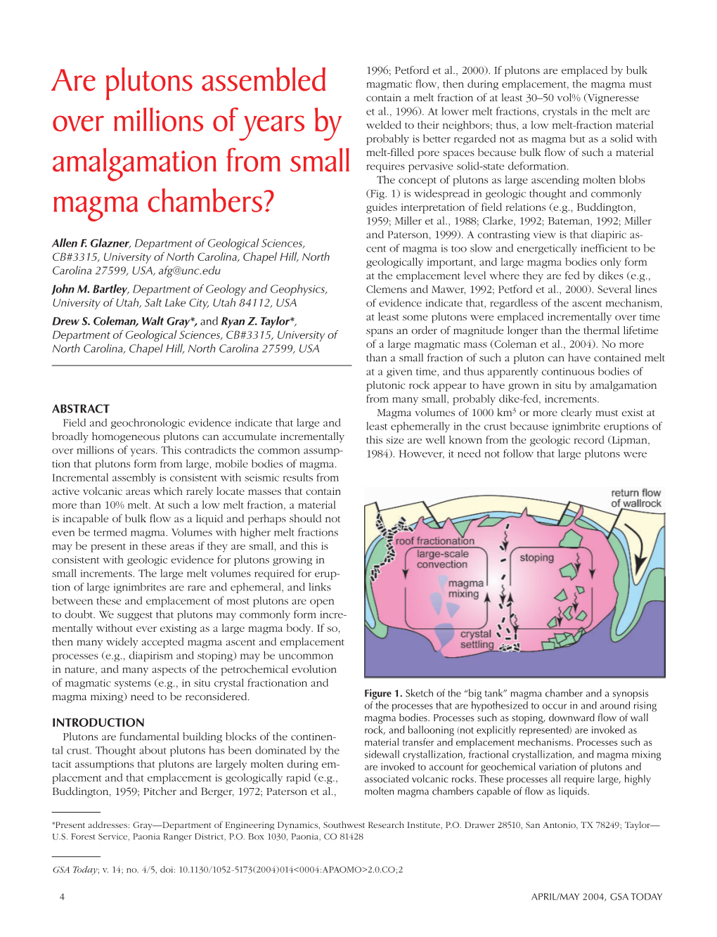 Are Plutons Assembled Over Millions of Years by Amalgamation From