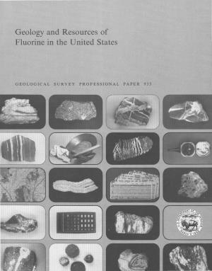Geology and Resources of Fluorine in the United States