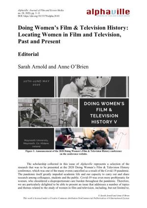 Doing Women's Film & Television History