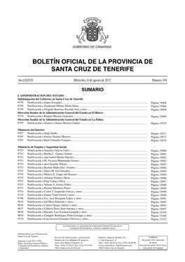 Boletín 104/2012, De Fecha 8/8/2012