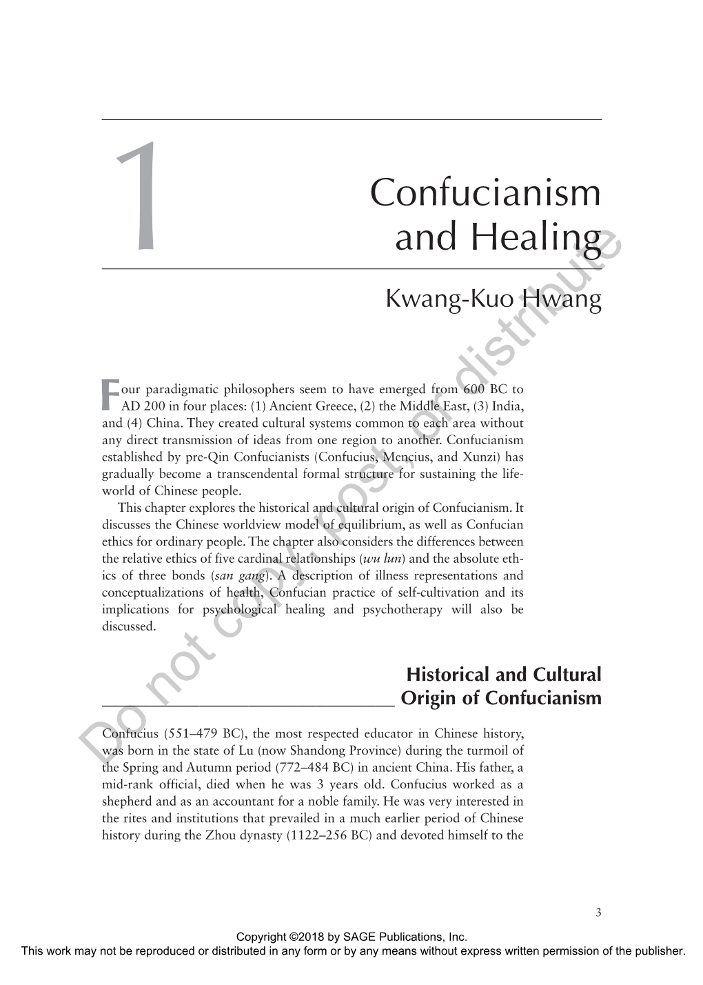 1 Confucianism and Healing 5
