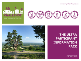 The Ultra Participant Information Pack