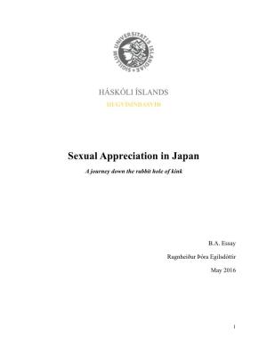 Sexual Appreciation in Japan