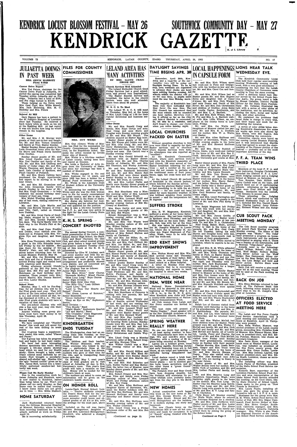 The Kendrick Gazette