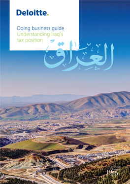 Doing Business Guide Understanding Iraq's Tax Position