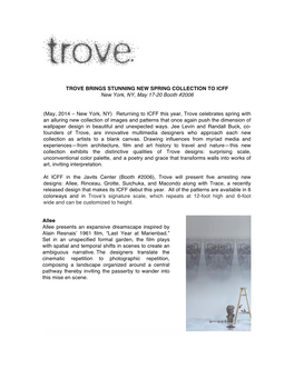 TROVE at ICFF 2014 Release FINAL