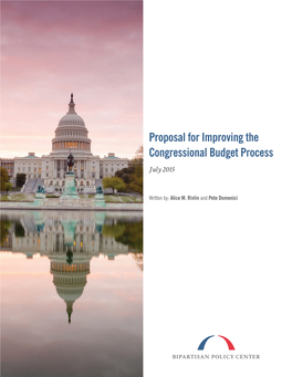 Proposal for Improving the Congressional Budget Process July 2015