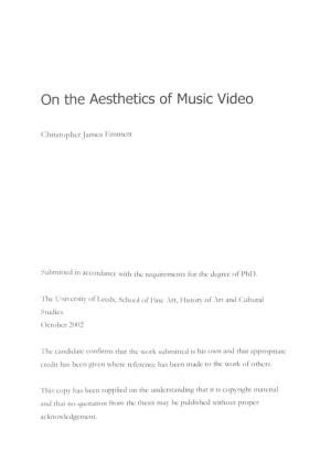 On the Aesthetics of Music Video