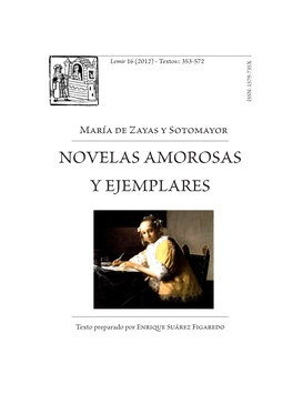 Novelas Amorosas Y Ejemplares
