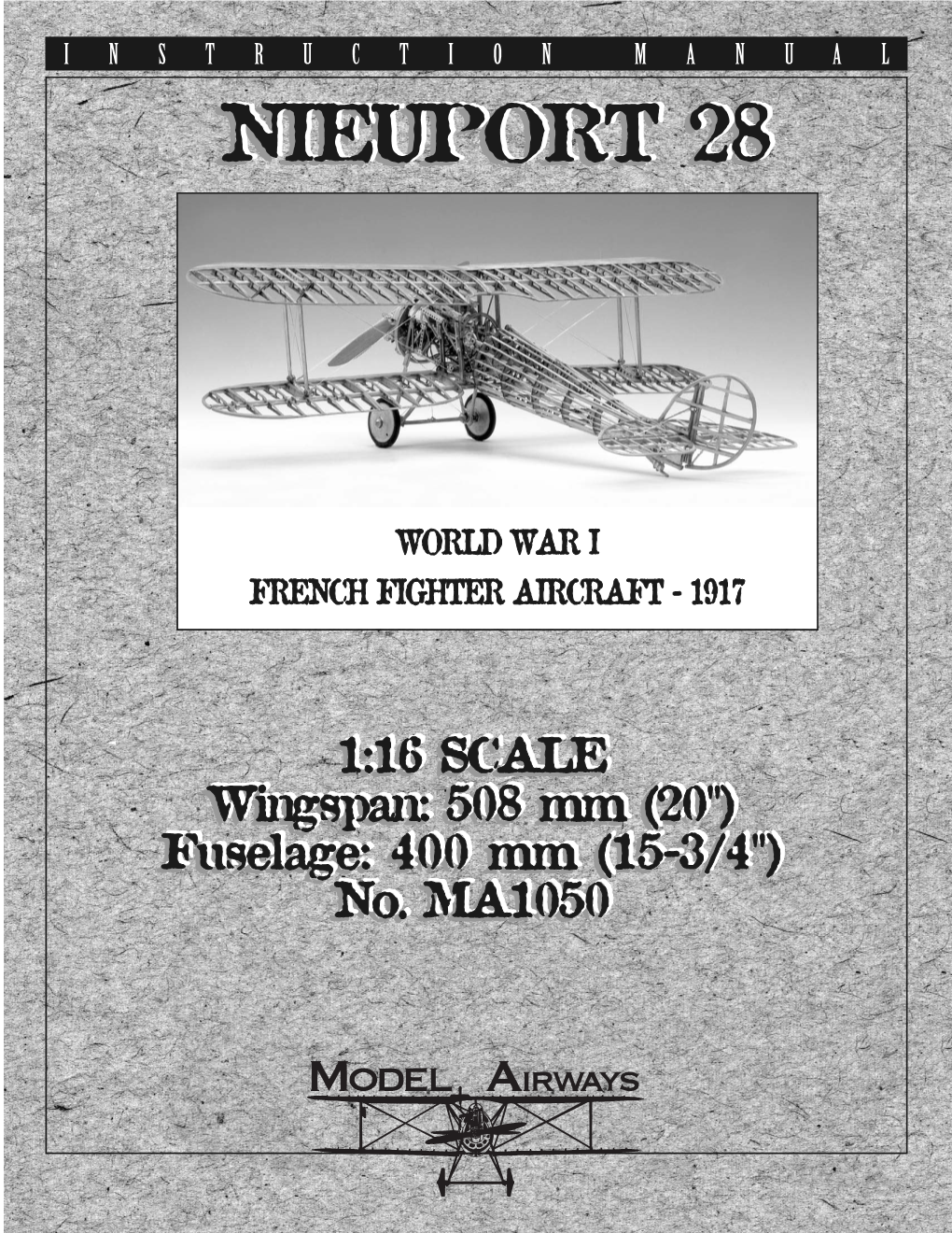Nieuport 28 Manual