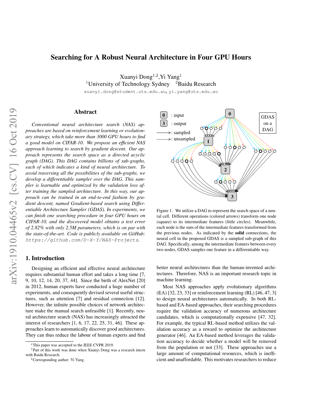 Arxiv:1910.04465V2 [Cs.CV] 16 Oct 2019