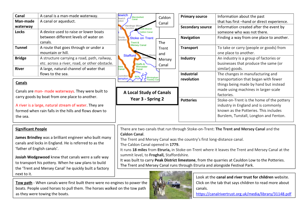 A Local Study of Canals Year 3