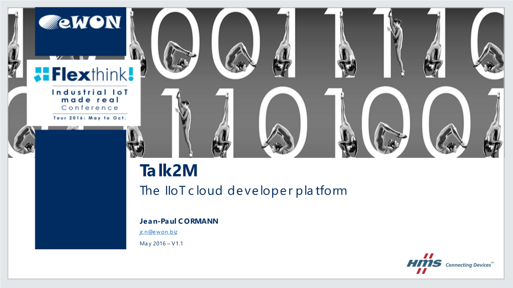 Talk2m the Iiot Cloud Developer Platform