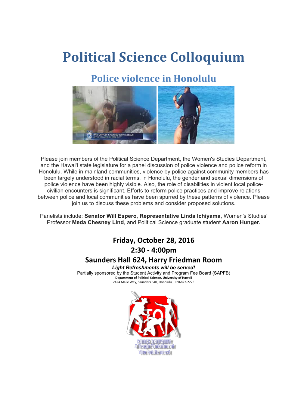 Political Science Colloquium