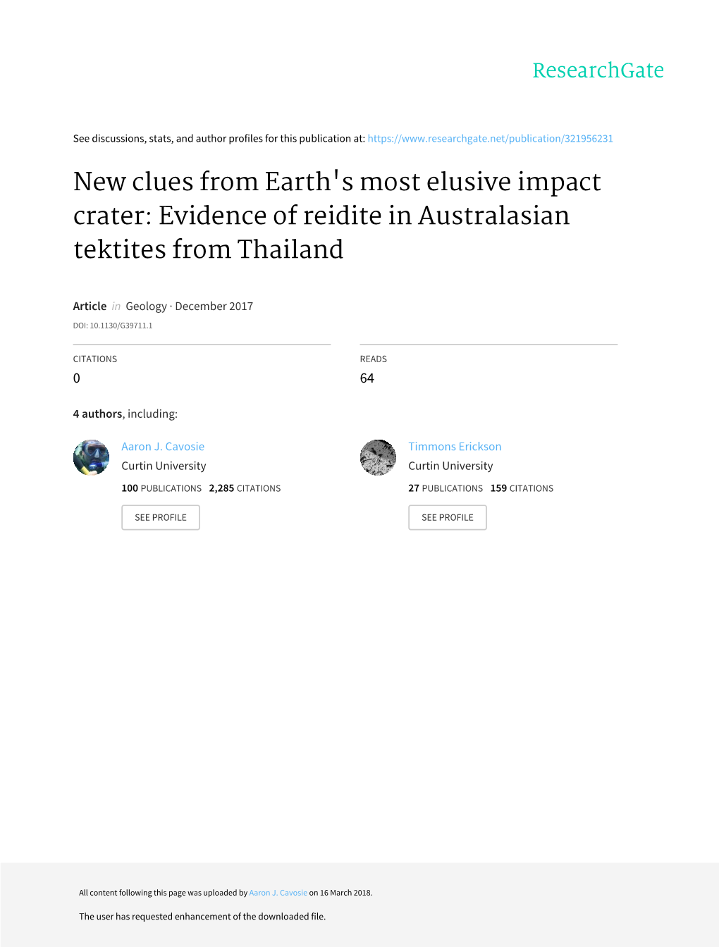 New Clues from Earth's Most Elusive Impact Crater: Evidence of Reidite in Australasian Tektites from Thailand