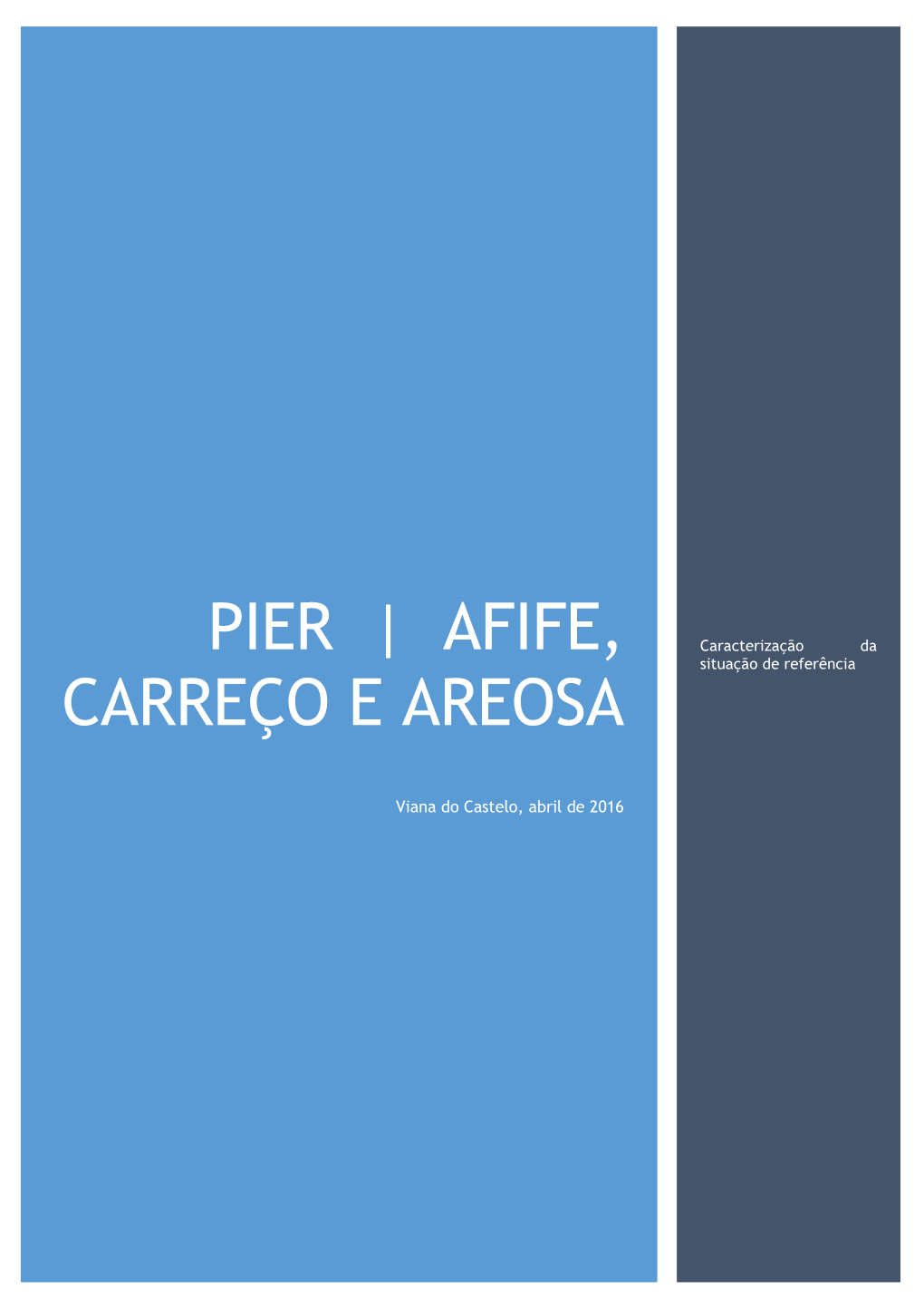 PIER | AFIFE, CARREÇO E AREOSA | Caracterização Da Situação De Referência