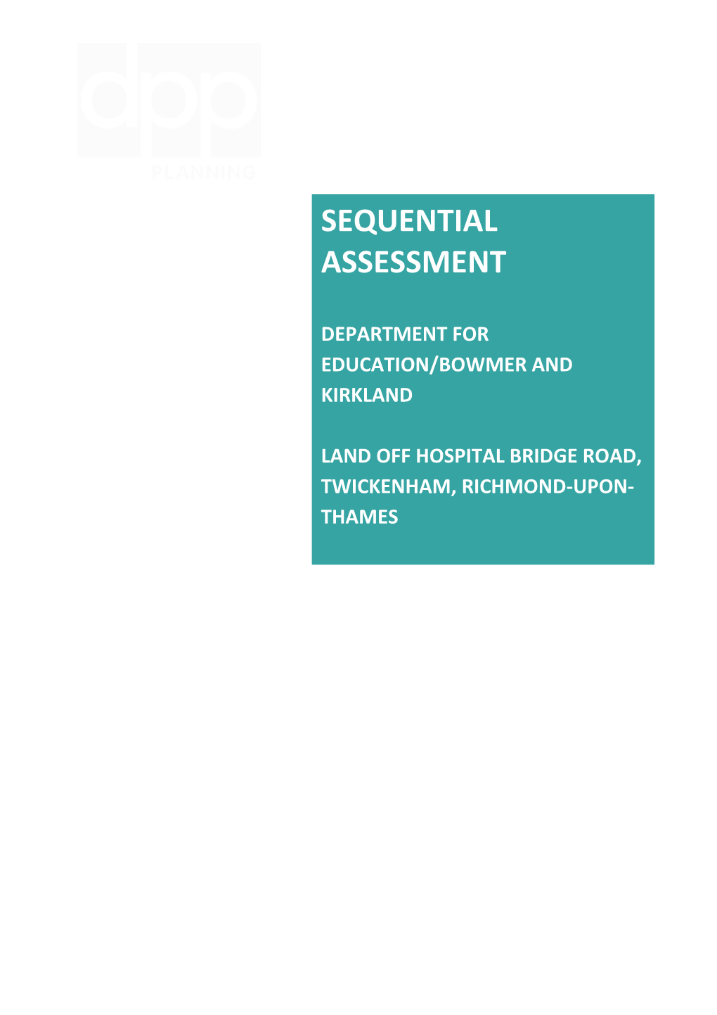 Sequential Assessment Department for Education