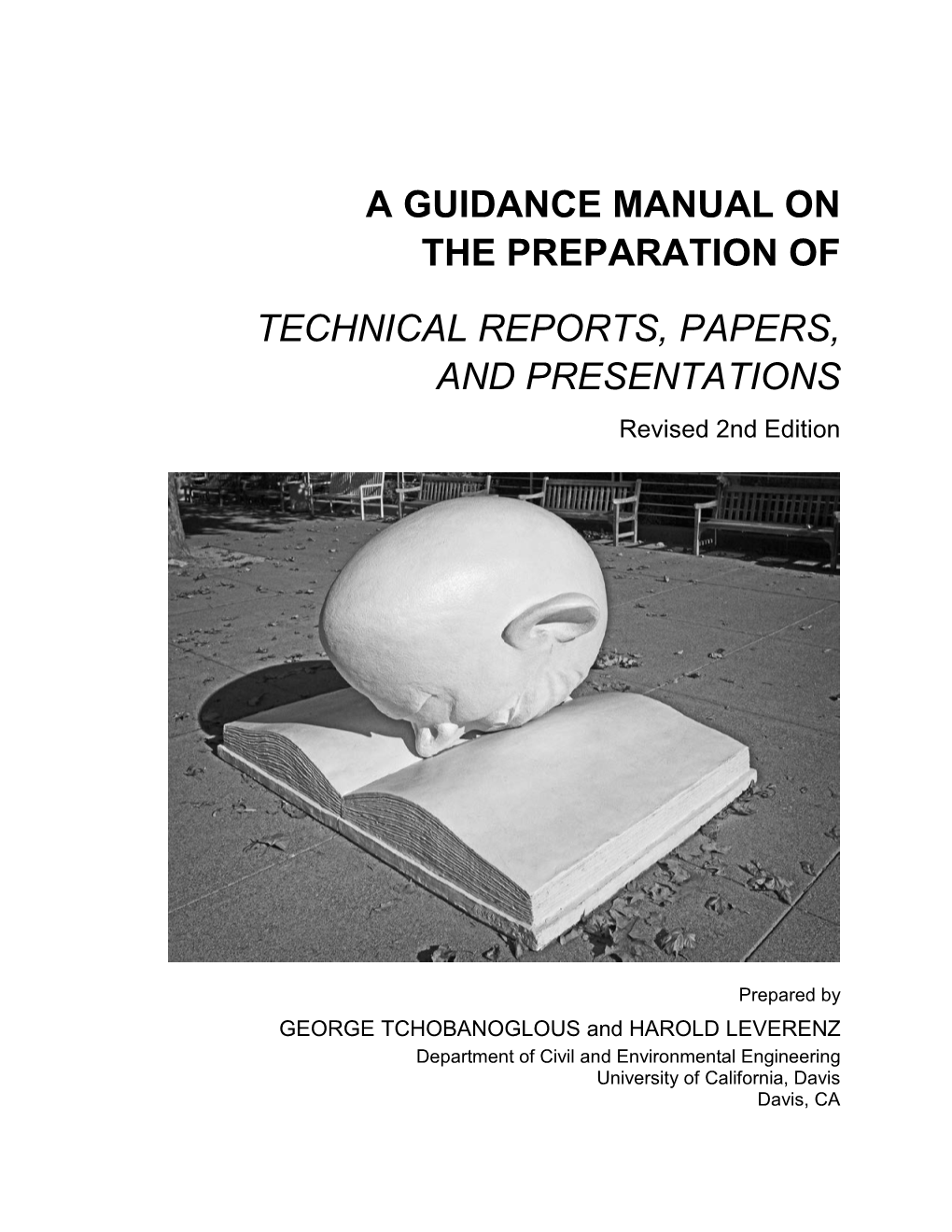 A Guidance Manual on the Preparation of Technical Reports