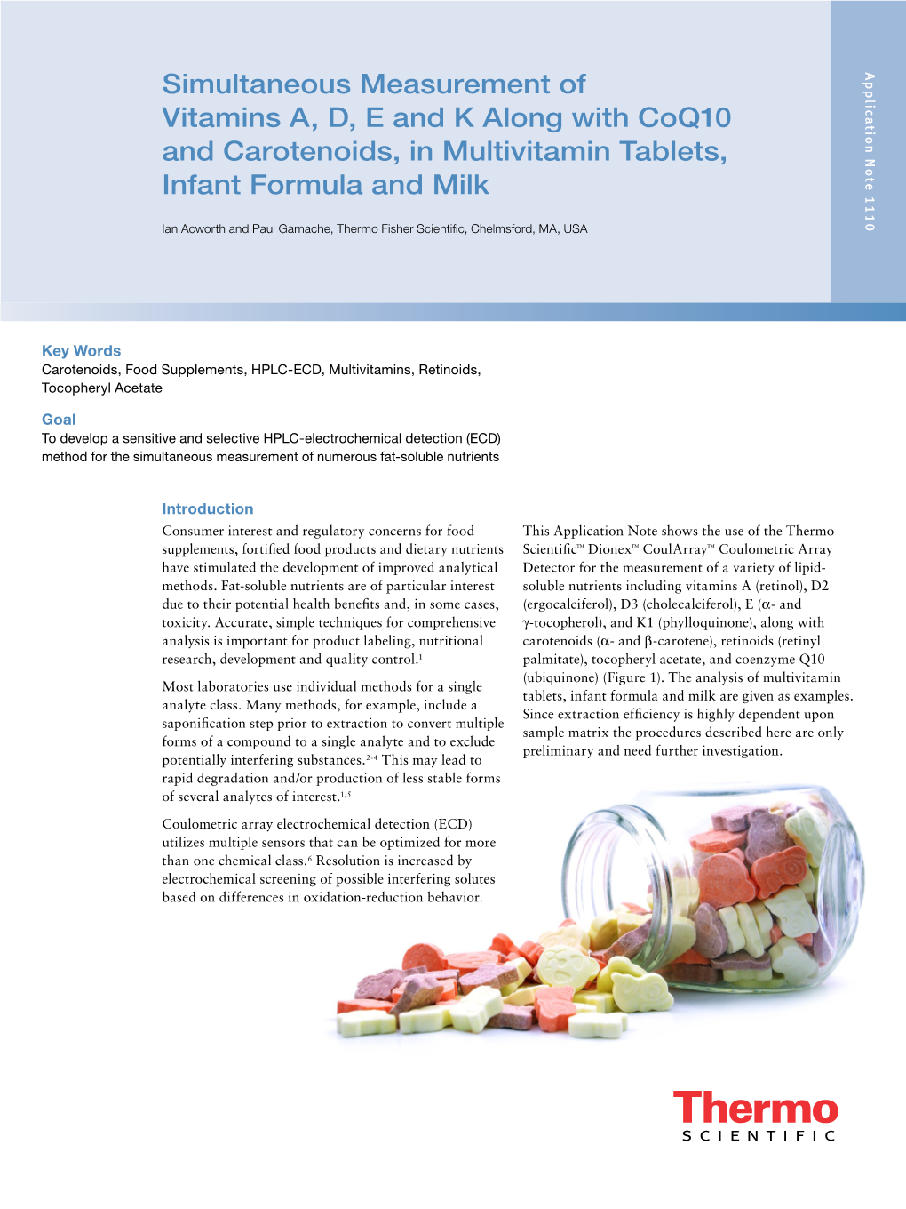 Simultaneous Measurement of Vitamins A, D, E and K Along With