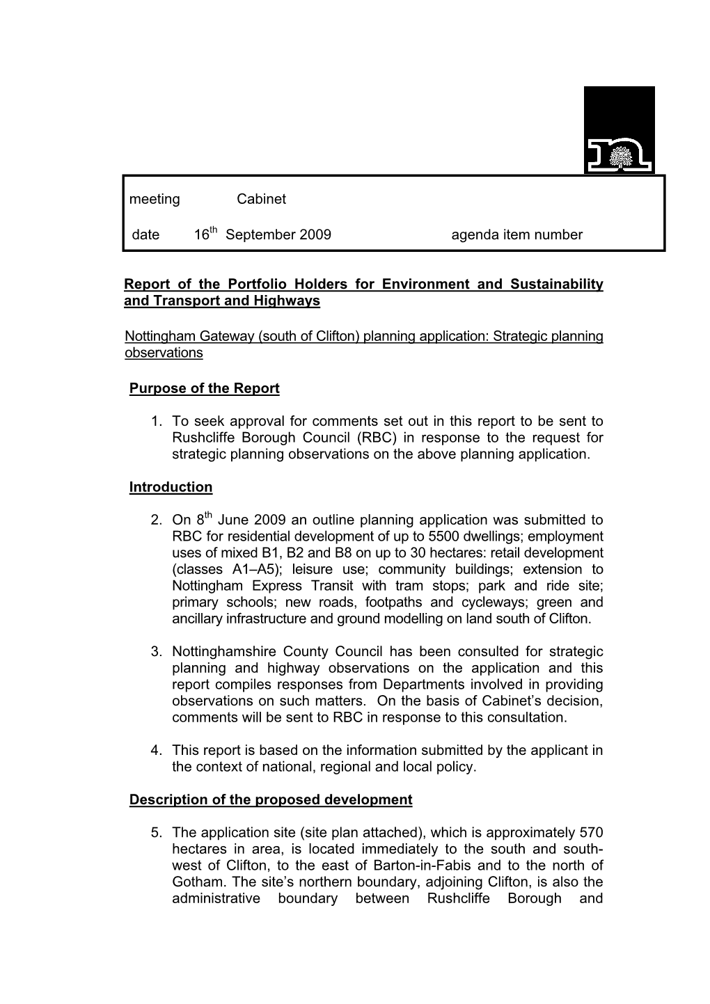 Eakring Windfarm Planning Application