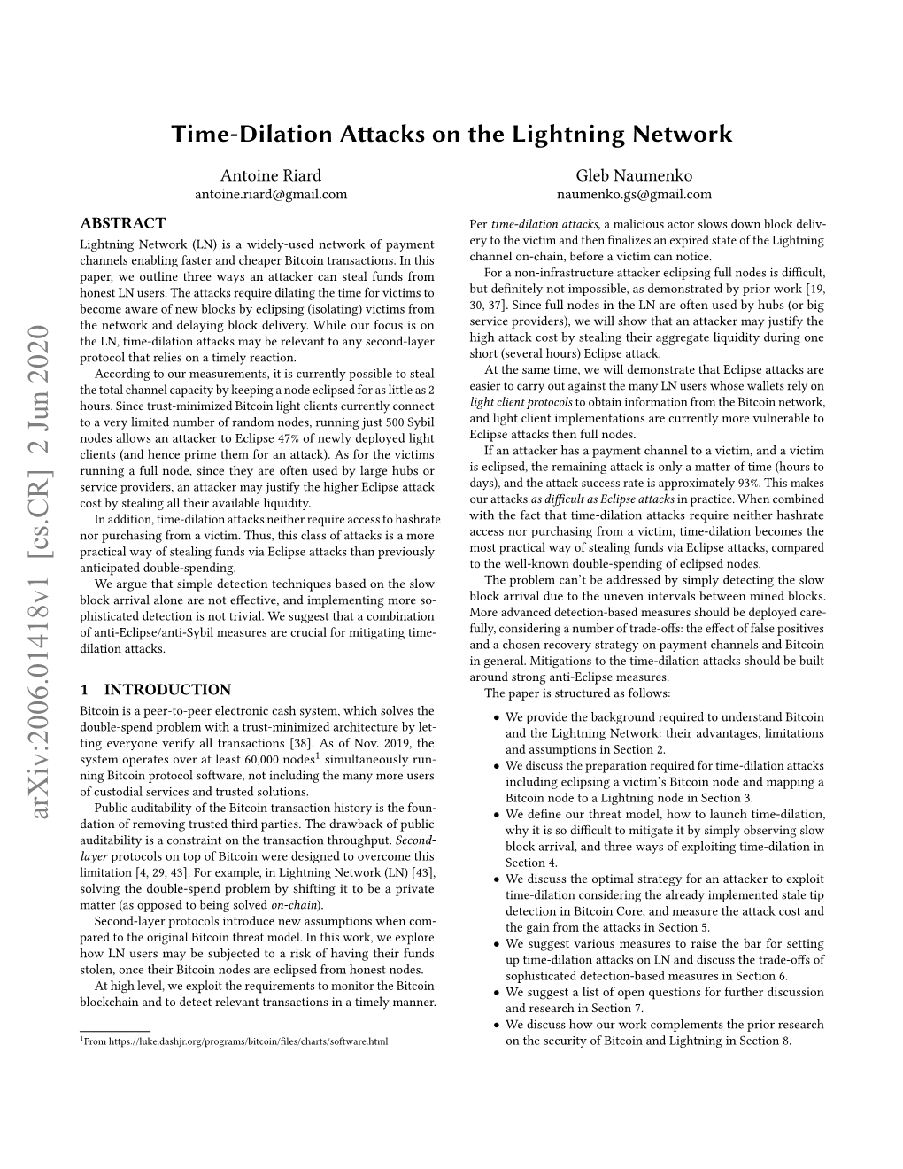 Time-Dilation Attacks on the Lightning Network