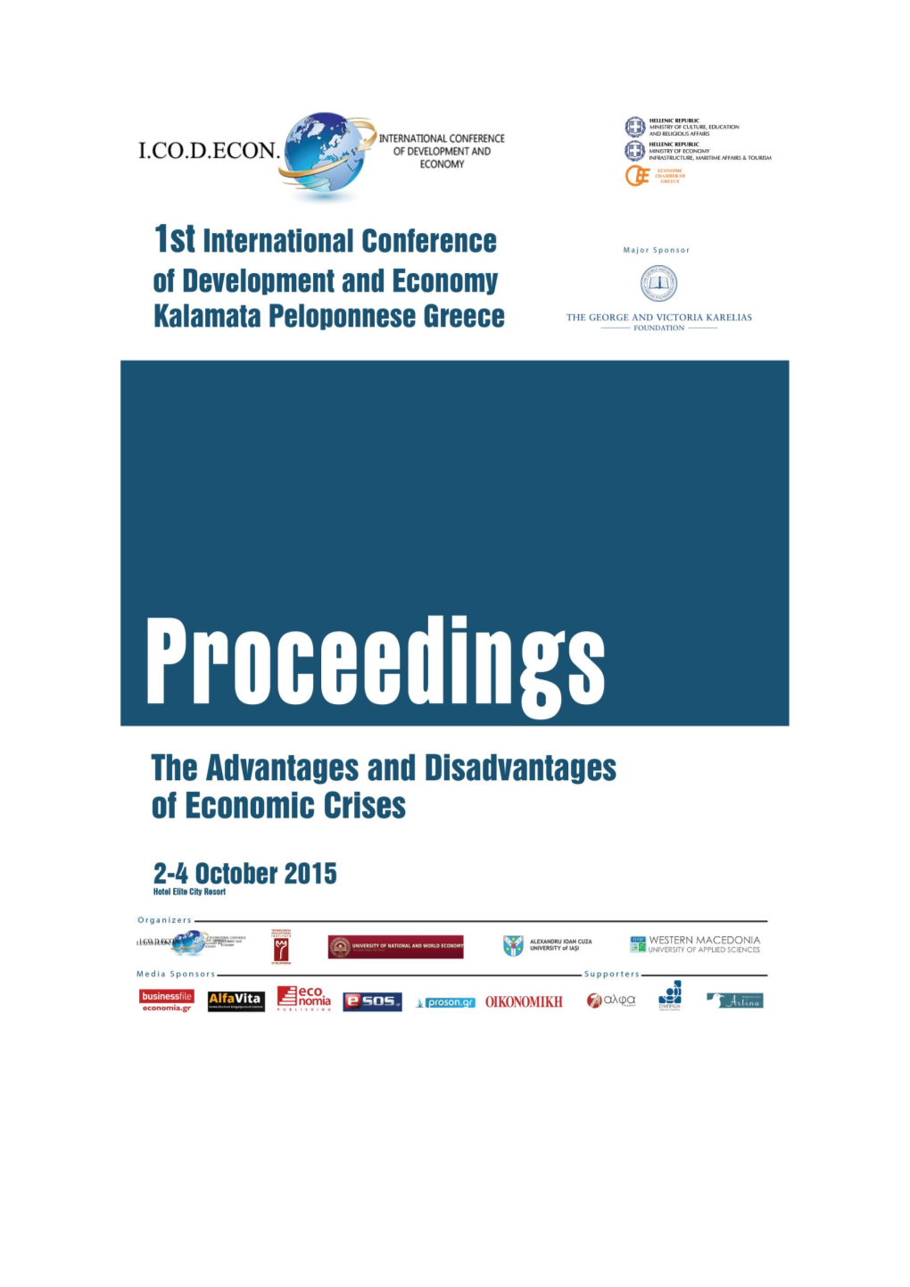 ICODECON, 2-4.10.2015, Kalamata, Greece. Conference Proceedings, ISBN 978-618-82146-1-3