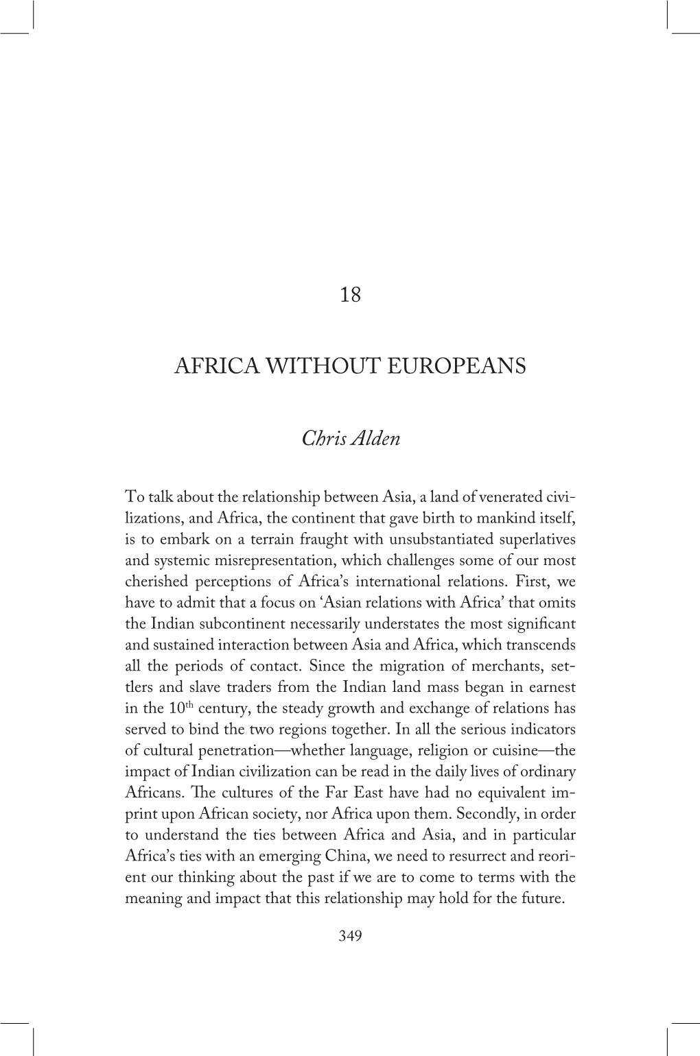 Africa Without Europeans