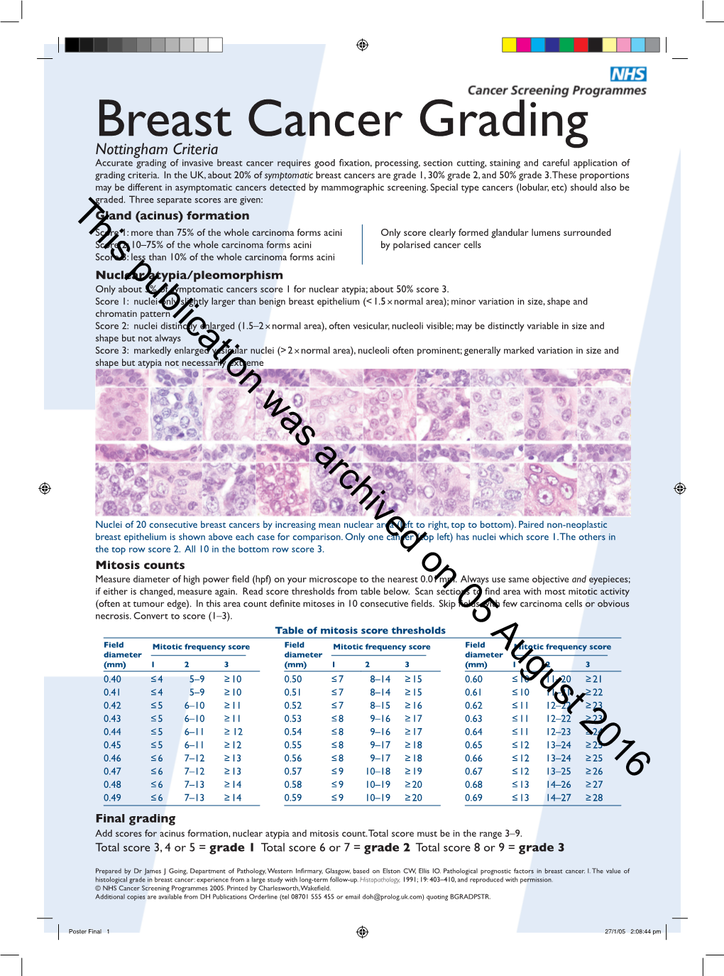 Breast Cancer Grading Poster