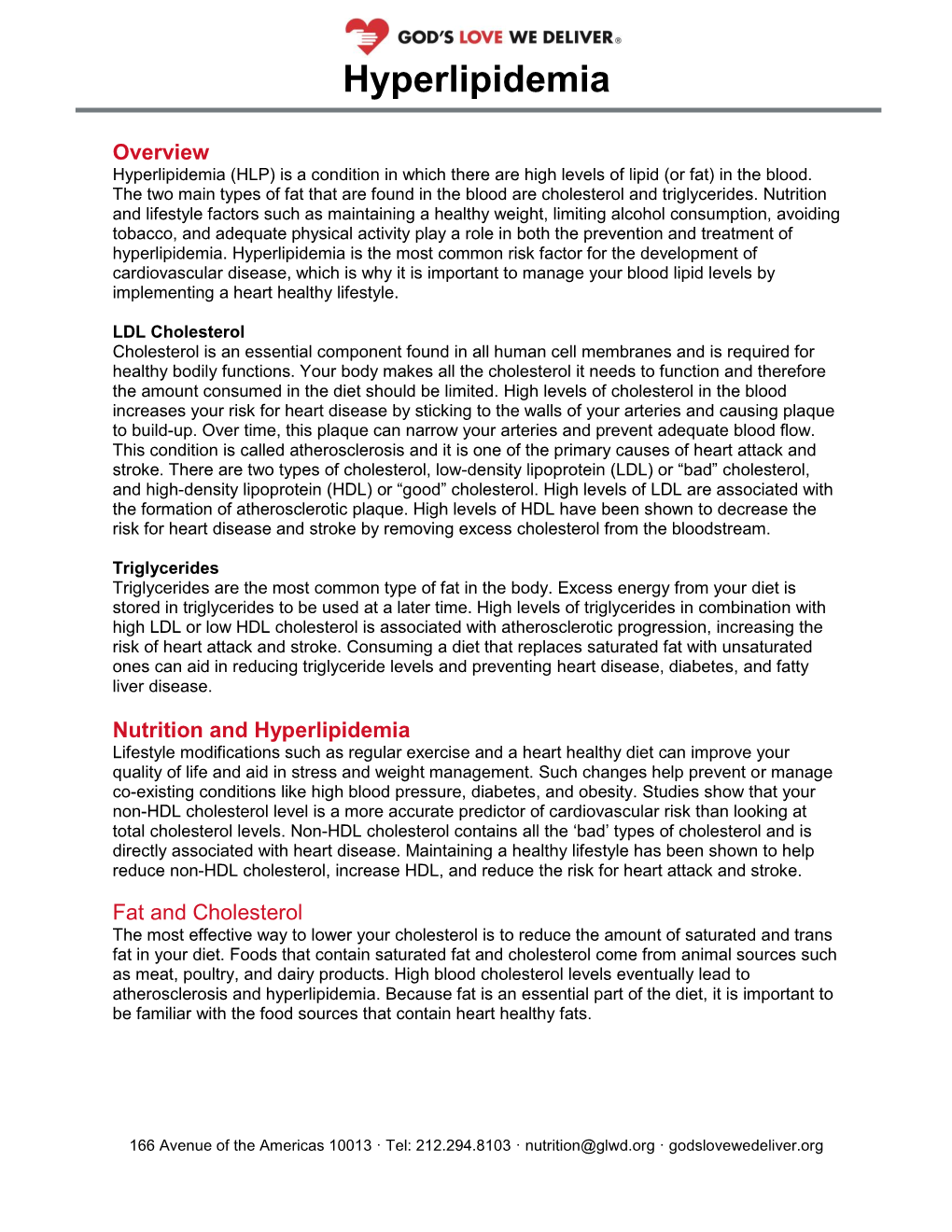 Hyperlipidemia