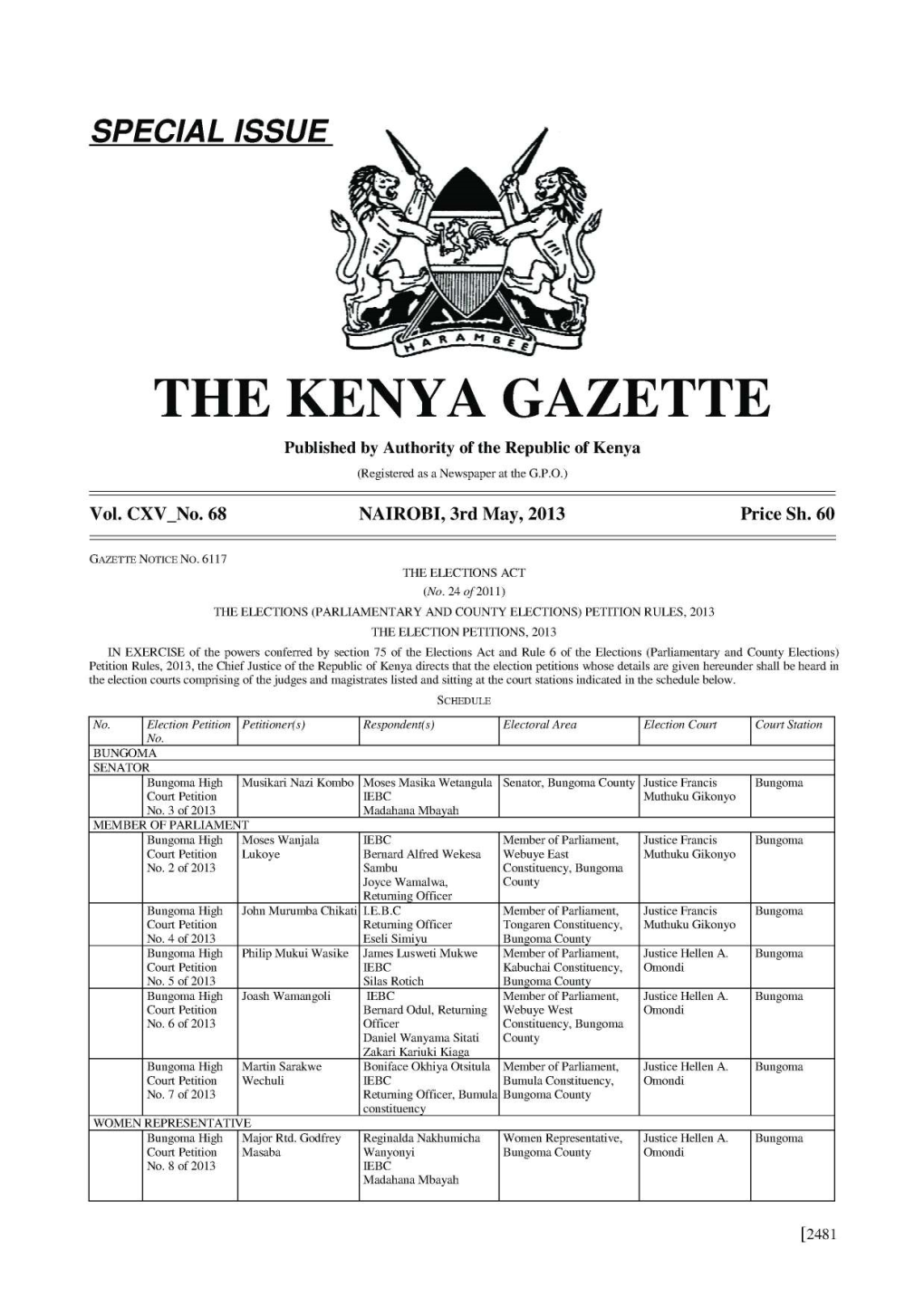 The Kenya Gazette