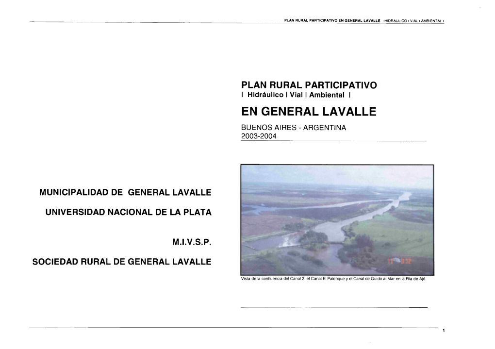 EN GENERAL LAVALLE IHIDRAULICO L VIAL I AMBIENTAL I