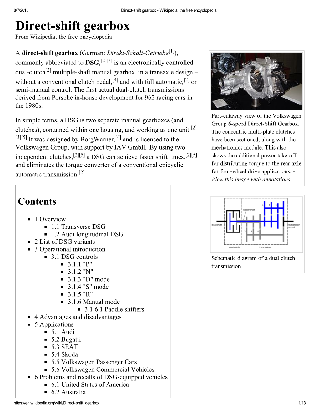 Directshift Gearbox