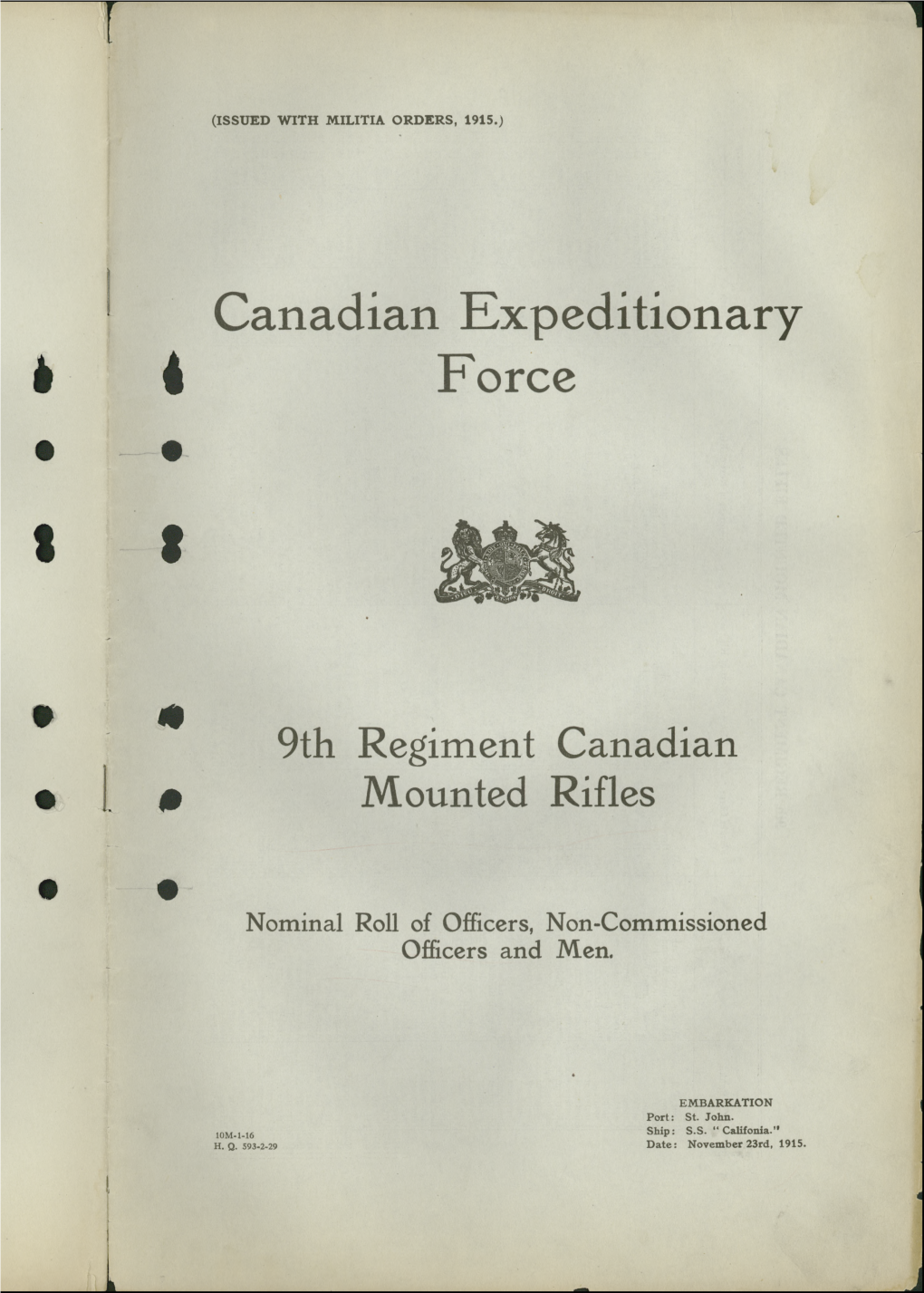 Canadian Expeditionary Force