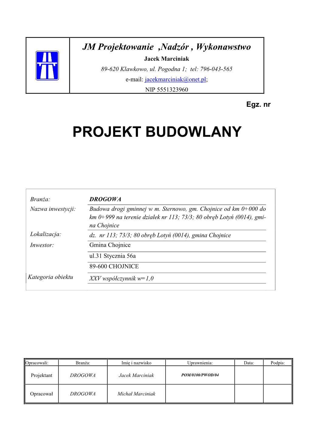 Projekt Budowlany