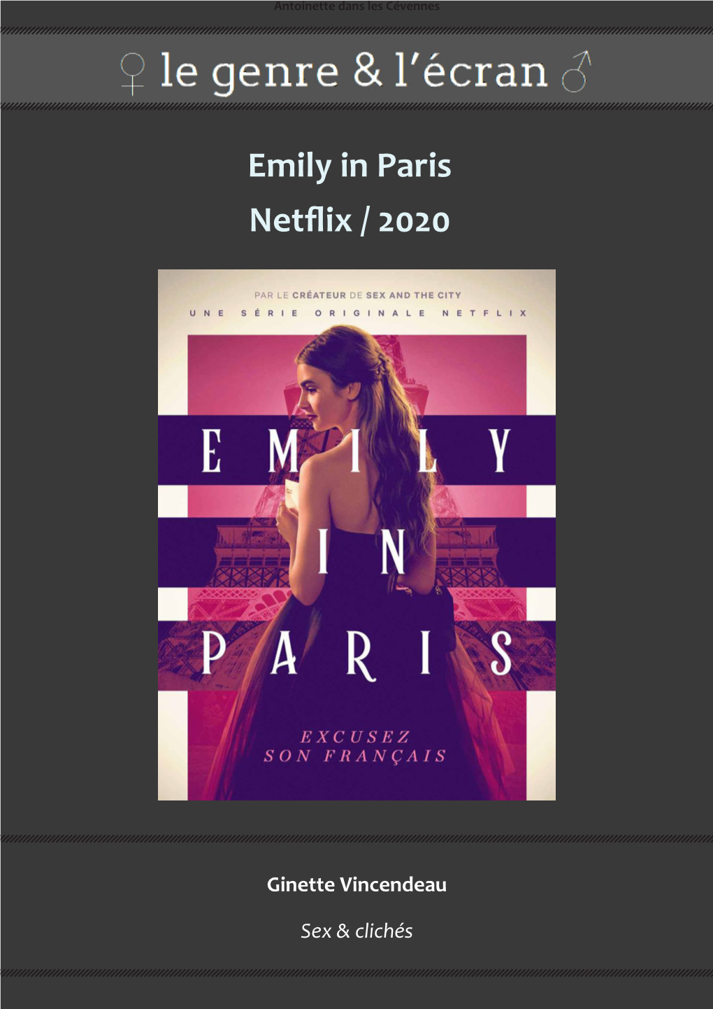 Emily in Paris Netflix / 2020