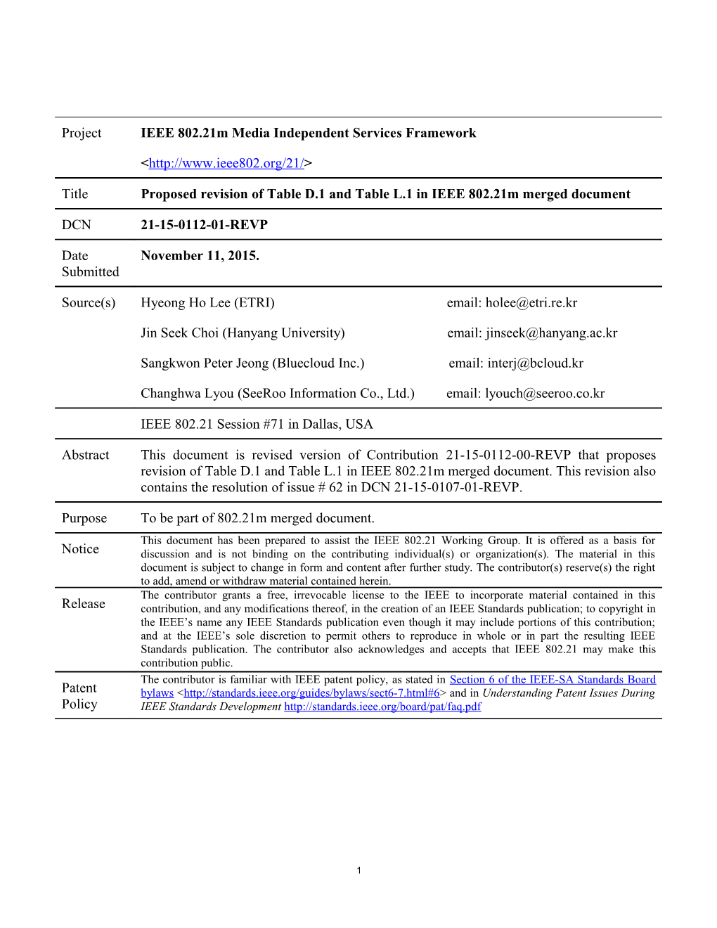 IEEE Standards - Draft Standard Template s3