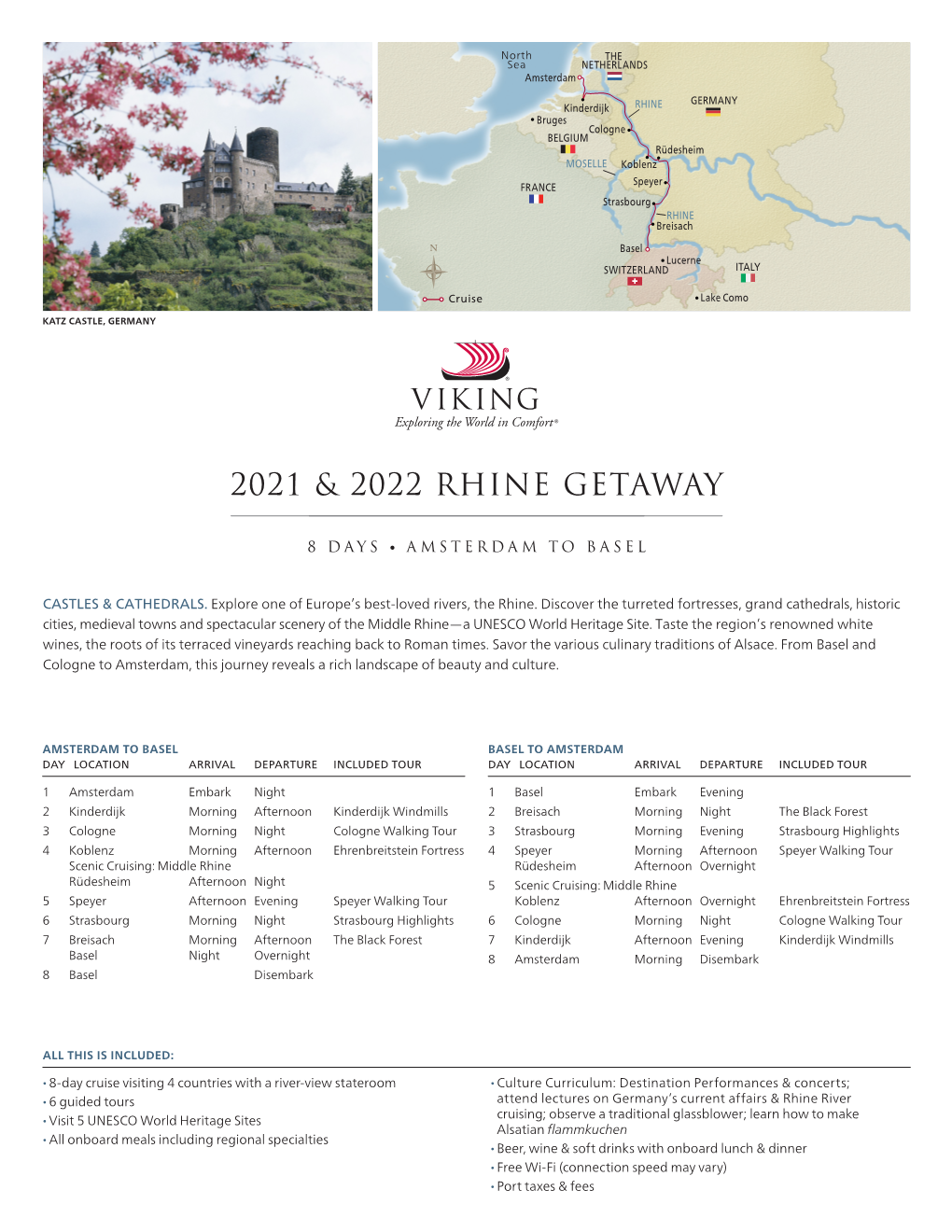 2021 & 2022 Rhine Getaway