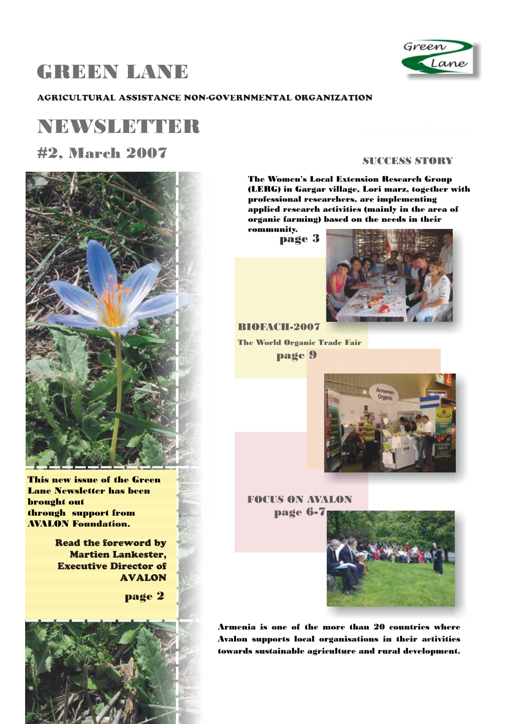 Newsletter Green Lane