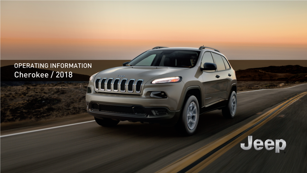 2018 Jeep Cherokee Owner's Manual