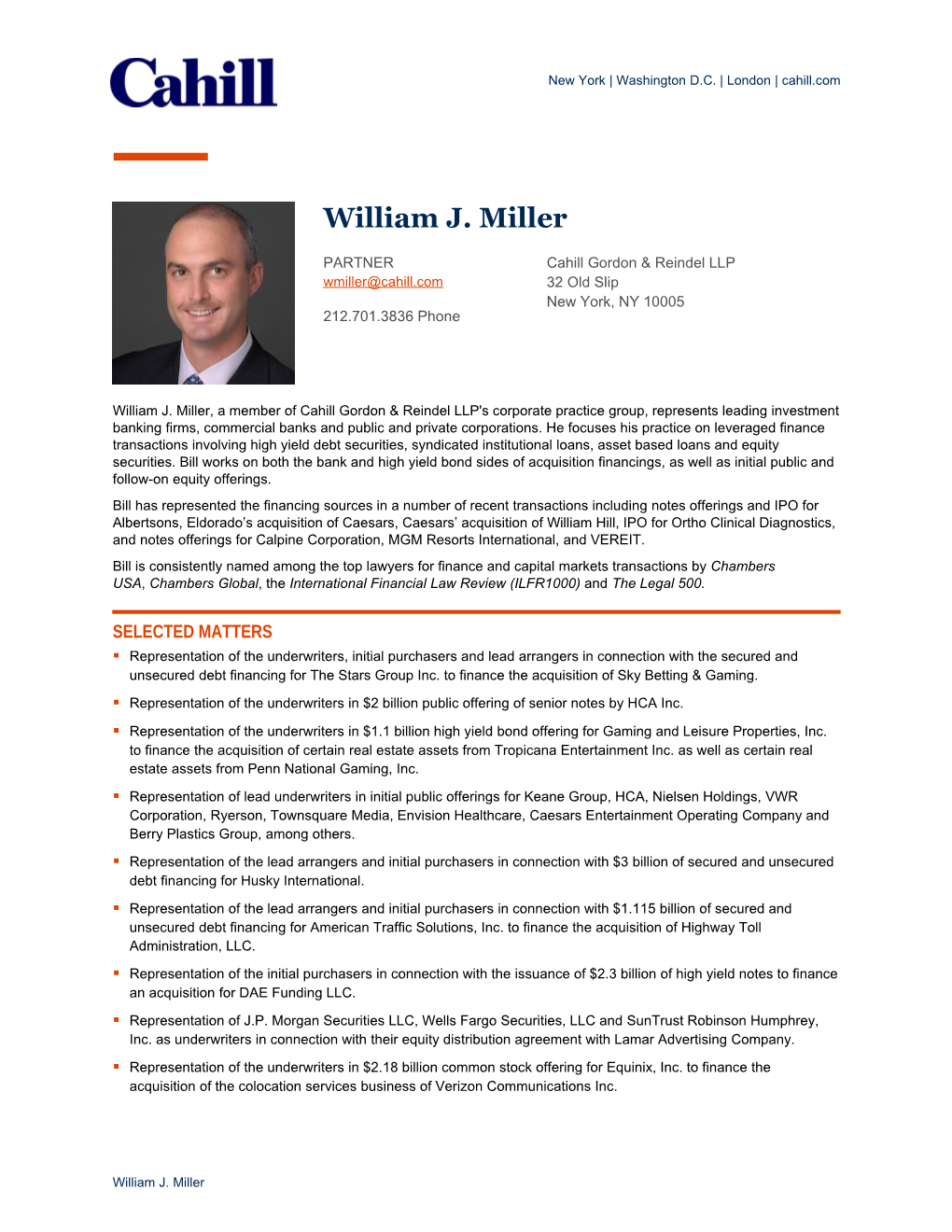William J. Miller