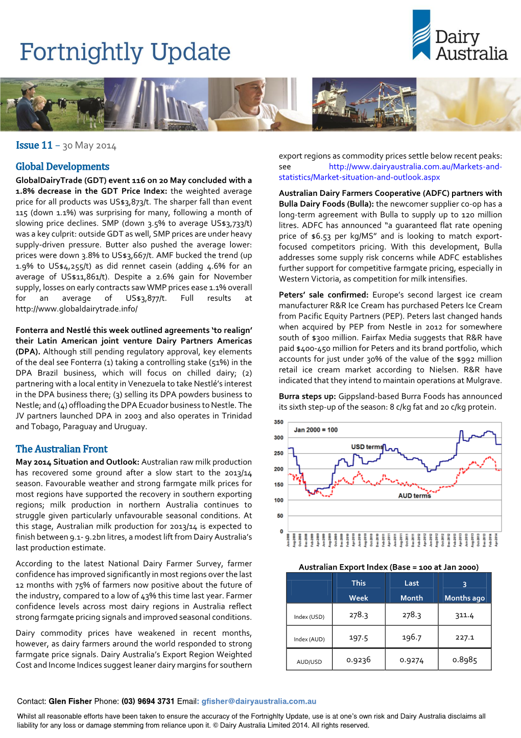 30 May 2014 Global Developments the Australian