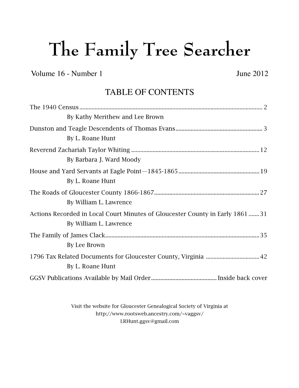 The Family Tree Searcher