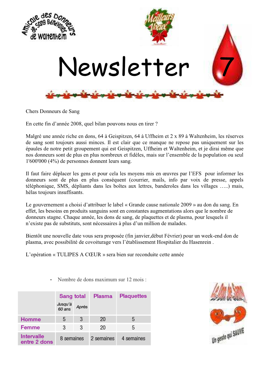 Newsletter N°= 7