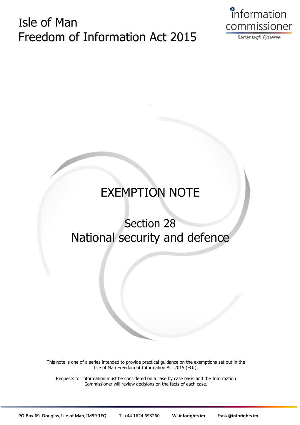 Section 28 National Security and Defence