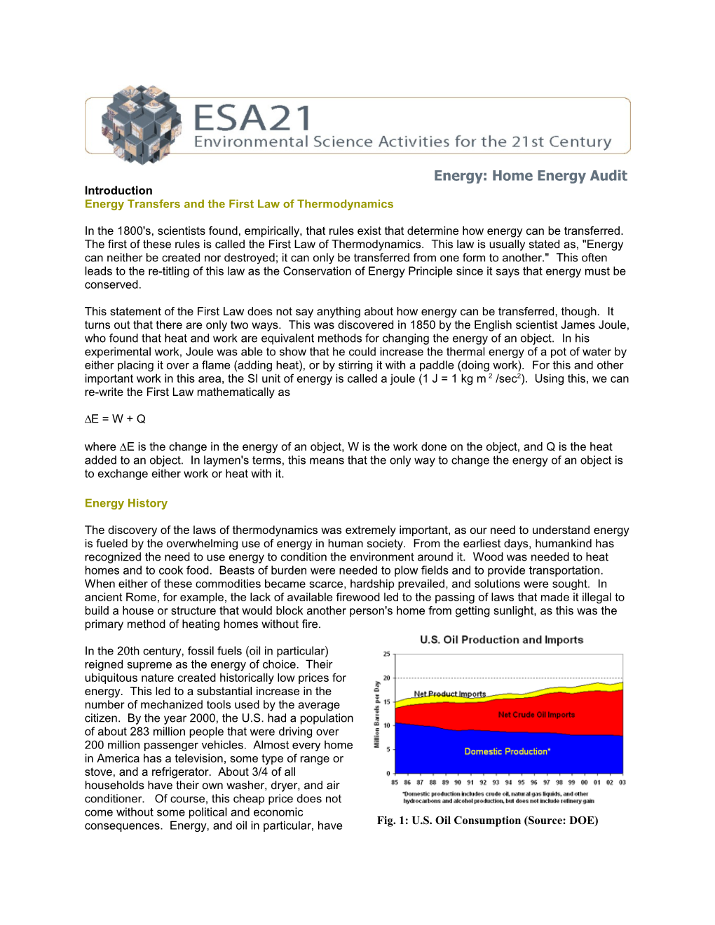 Energy: Home Energy Audit