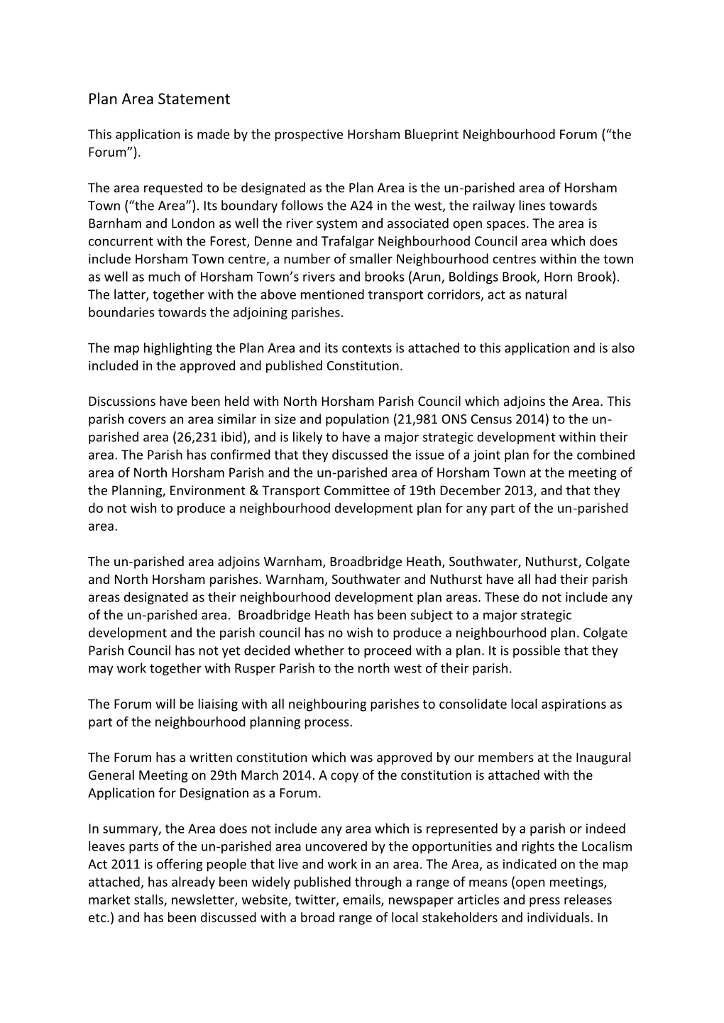 Horsham-Application-Statement.Pdf (PDF